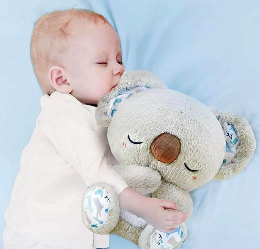 Peluche Koala que respira GRIS con pilas