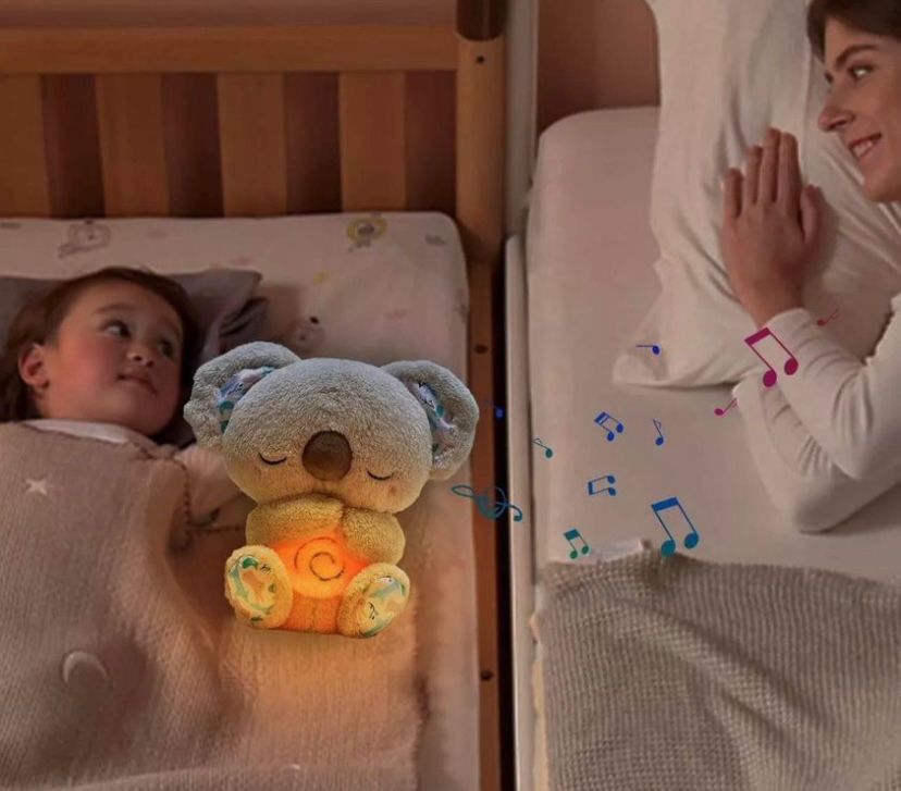 Peluche Koala que respira GRIS con pilas