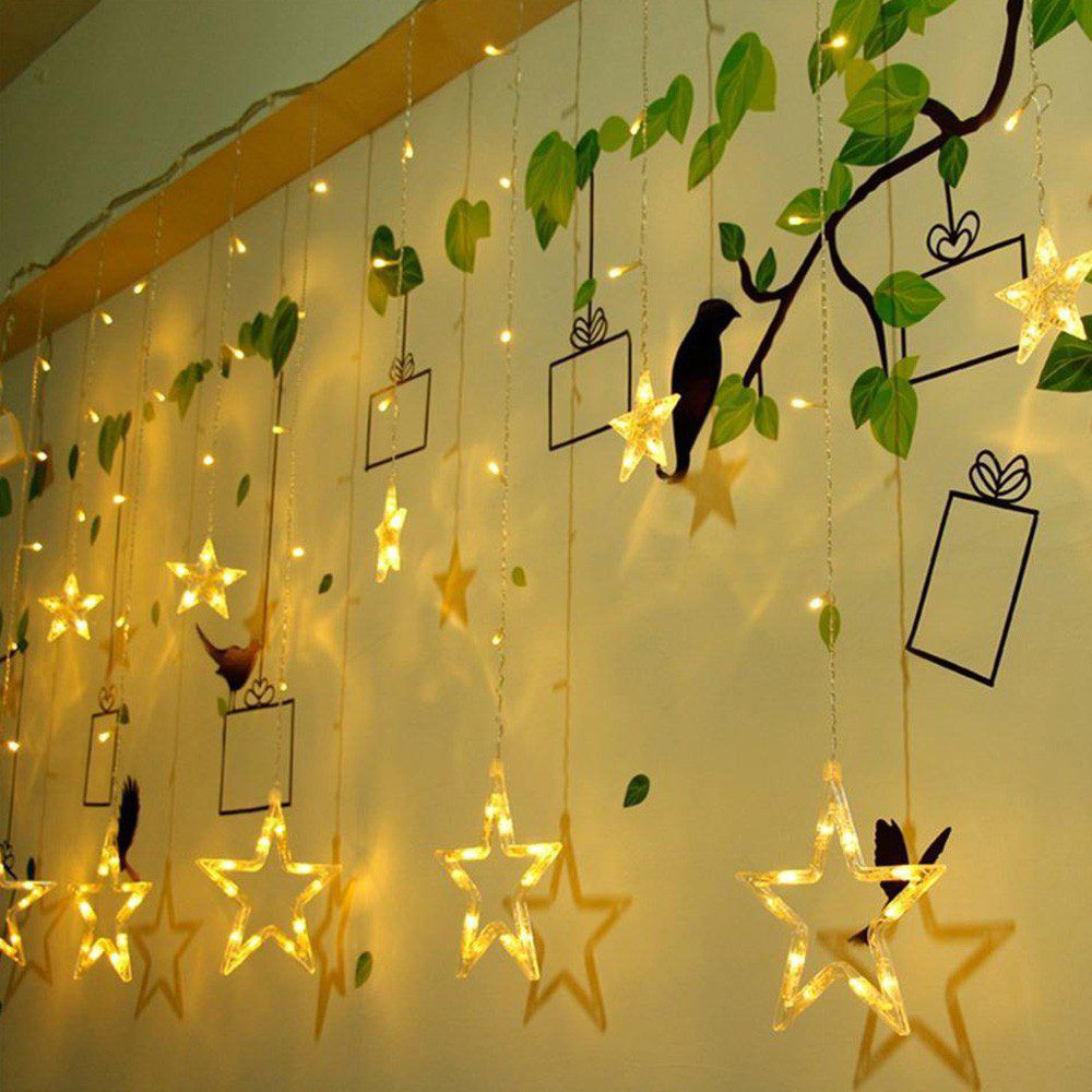 Luces Navidad Cortina de estrellas