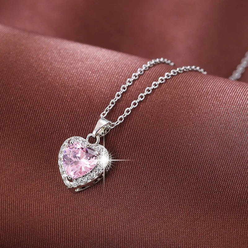 Collar Corazón de Circonita