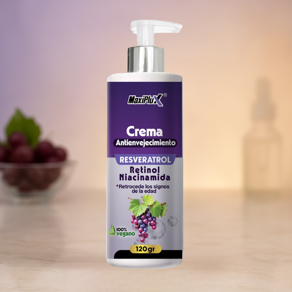 Maxiplux Crema Resveratrol Antienvejecimiento