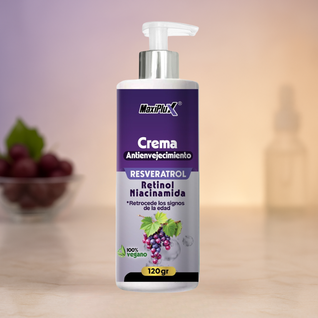 Maxiplux Crema Resveratrol Antienvejecimiento