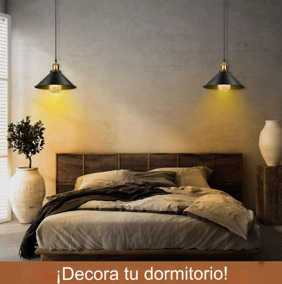 Lámpara Colgante Decorativa Vintage, sin bombillo