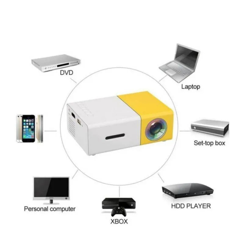 Cine en casa / Mini Proyector HD Portatil