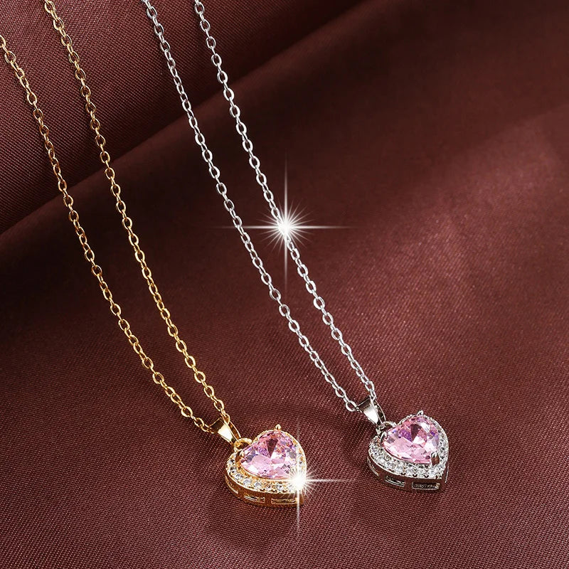 Collar Corazón de Circonita