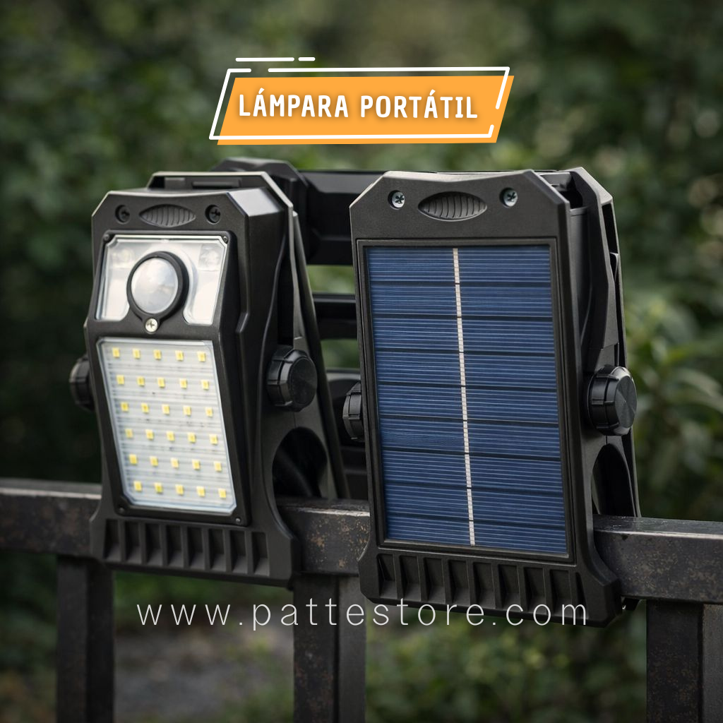 SolarClip Lamp – Luz LED Solar Portátil con Clip y Sensor de Movimiento