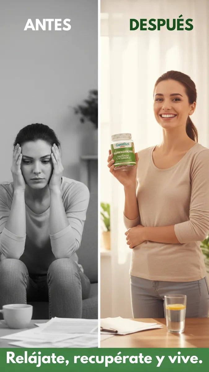 ASHWAGANDHA EN GOMITAS PARA ADULTOS - con Magnesio y Vitamina C