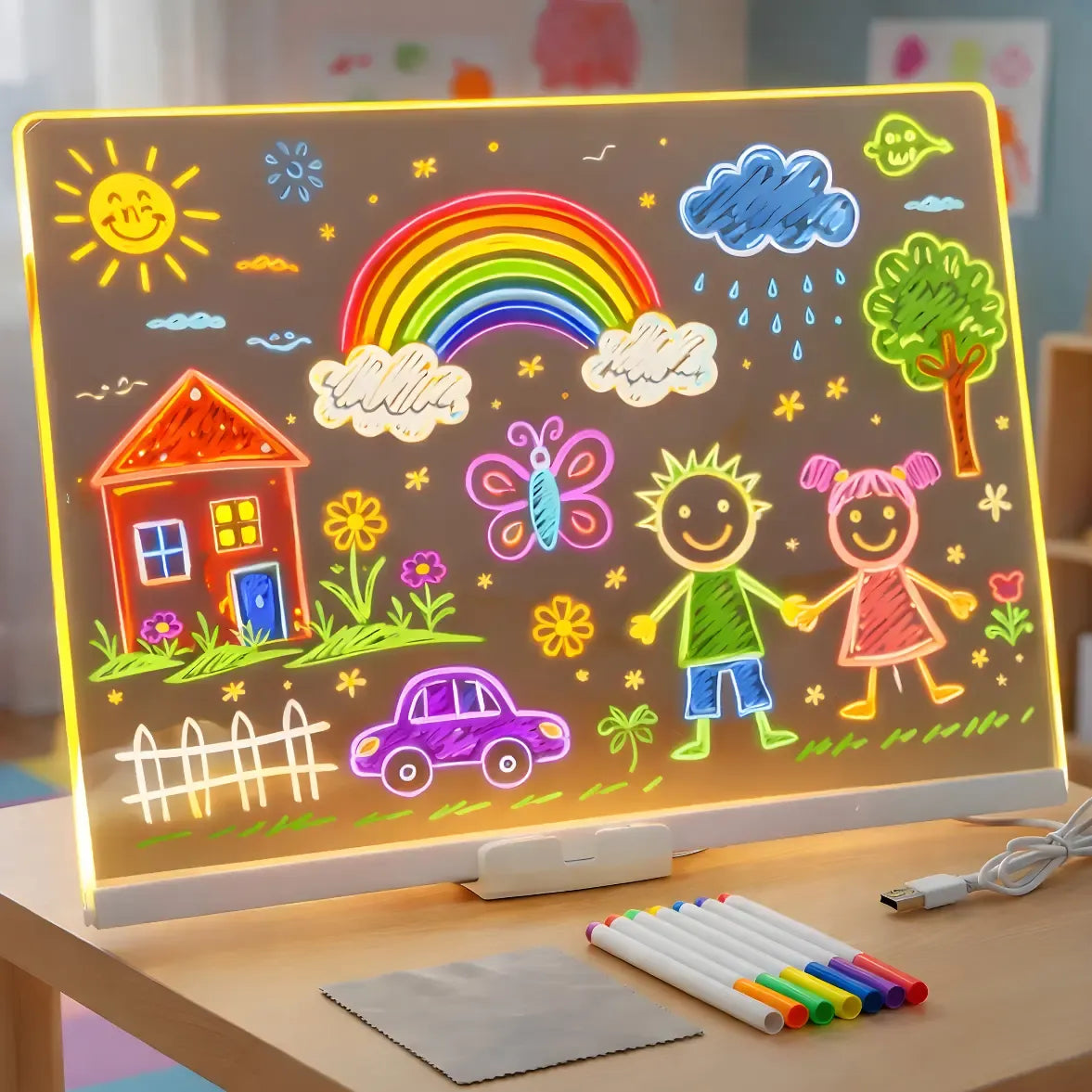 Pizarra Acrílica con LUZ LED para dibujar