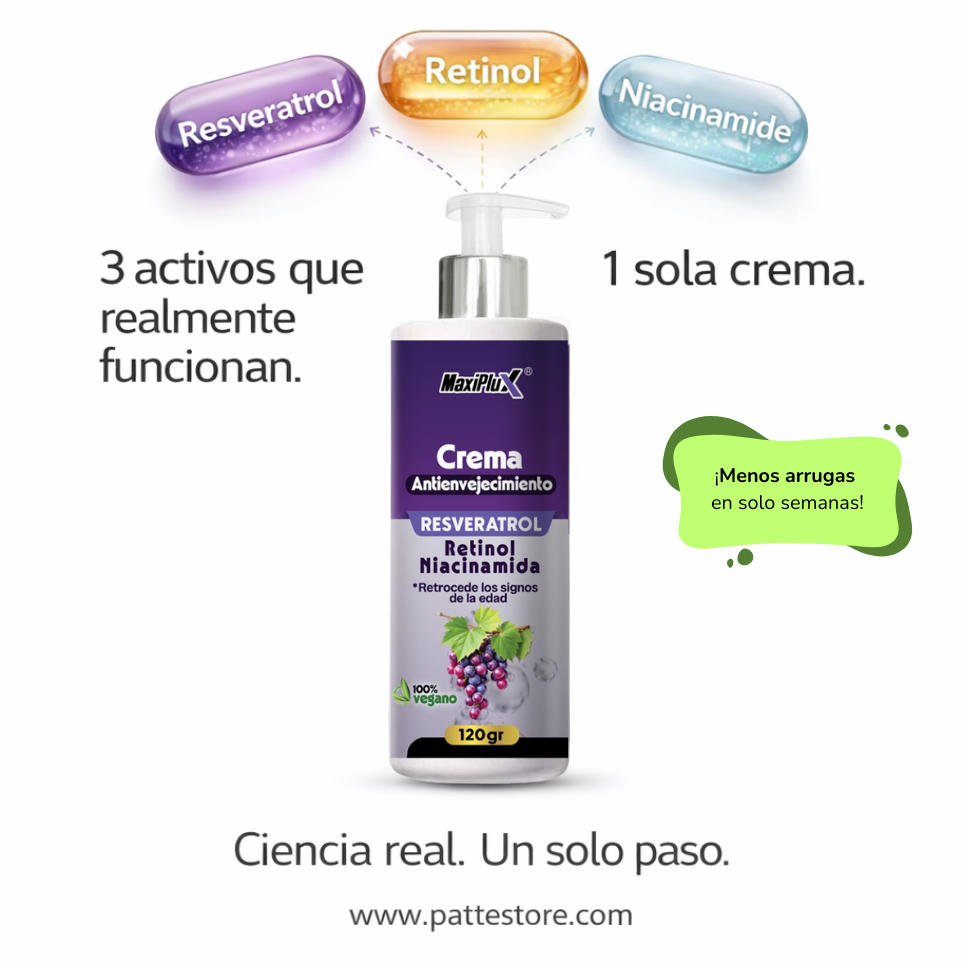 Maxiplux Crema Resveratrol Antienvejecimiento