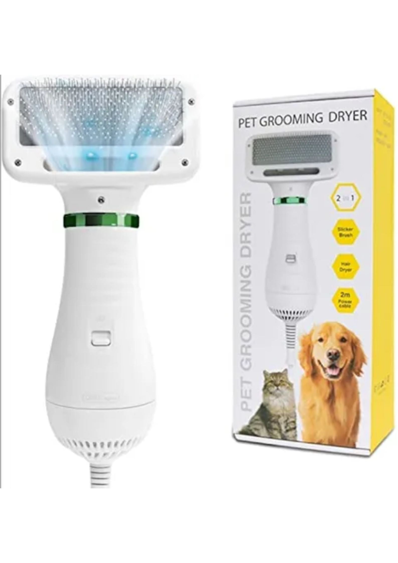 Cepillo Secador para Mascotas