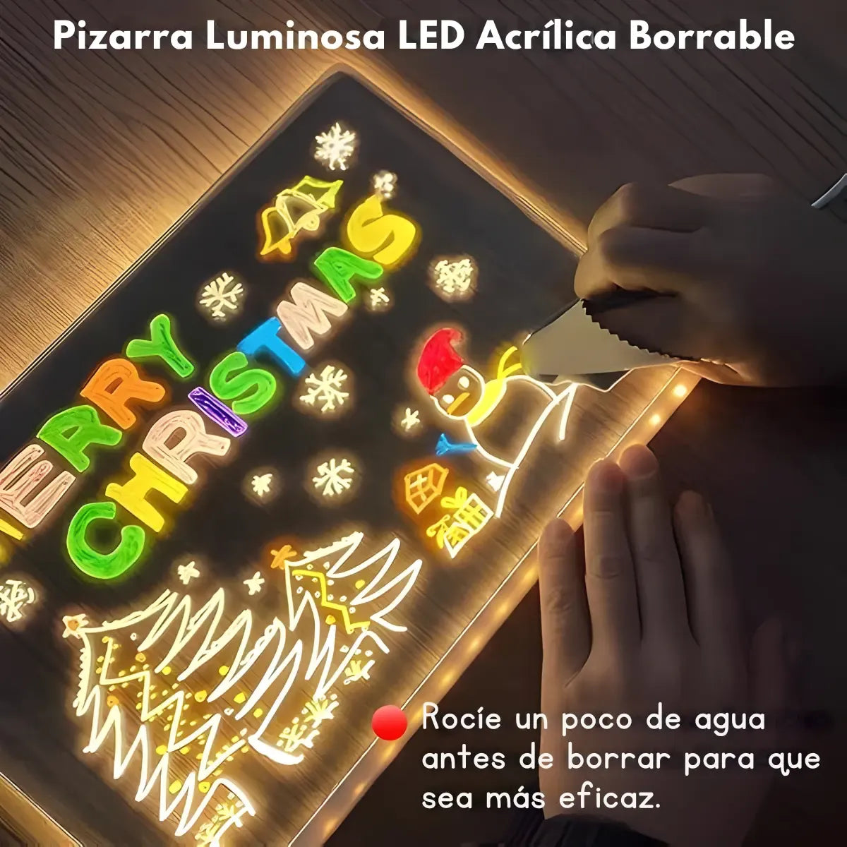 Pizarra Acrílica con LUZ LED para dibujar