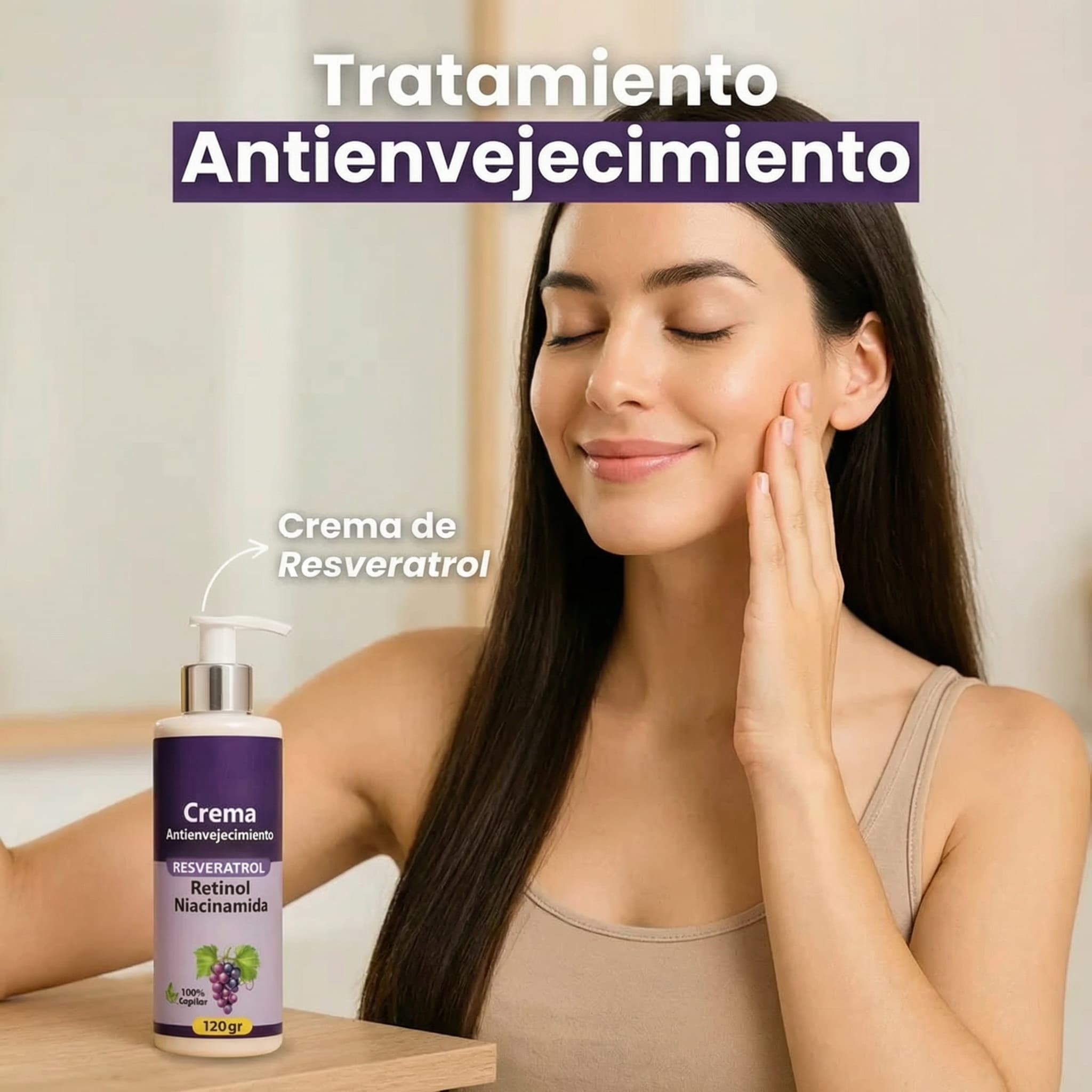 Maxiplux Crema Resveratrol Antienvejecimiento
